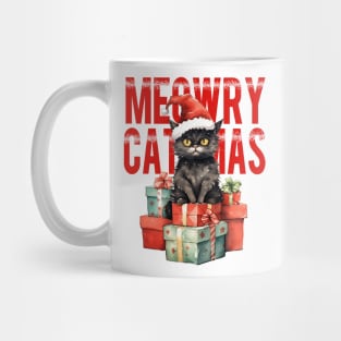 Santa cat Mug